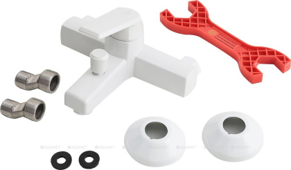 Смеситель для ванны/душа OneLife P02-100w полимерный Смеситель для ванны/душа OneLife P02-100w полимерный