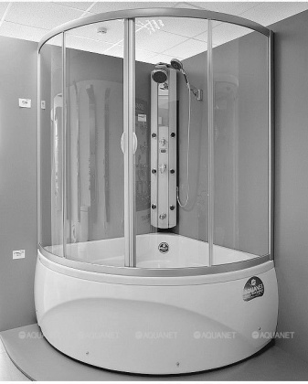 Шторка для ванны Aquanet Vitoria, прозрачное стекло