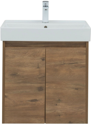 Тумба под раковину Aquanet Nova Lite 60 дуб рустикальный (2 дверцы)