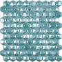 Стеклянная мозаика, DIAMOND 370D TURQUOISE, Hexagon