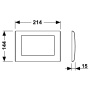 Панель смыва унитаза TECEplanus для одинарной системы смыва