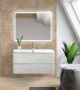 Тумба с раковиной подвесная BelBagno ALBANO 80 Rovere Nature Grigio, раковина белая Тумба с раковиной подвесная BelBagno ALBANO 80 Rovere Nature Grigio, раковина белая