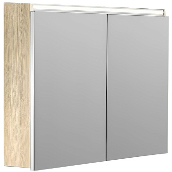 Зеркальный шкаф Vallessi 80 LIGHT OAK с подстветкой 547-L Boheme