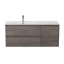 Тумба с раковиной подвесная с двумя ящиками и одной дверцей BelBagno KRAFT 100 Rovere Nebrasca Nature правая, раковина белая Тумба с раковиной подвесная с двумя ящиками и одной дверцей BelBagno KRAFT 100 Rovere Nebrasca Nature правая, раковина белая