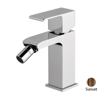 PORTA-BS1-SS Смеситель на биде однорычажный, с донным клапаном, исполнение sunset PORTA-BS1-SS Смеситель на биде однорычажный, с донным клапаном, исполнение sunset
