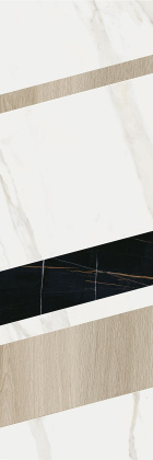 Декор ID130 Бертран 2 микс бежевый 40см*120см*10мм (1уп/1шт)глянцевый мозаичный, шт