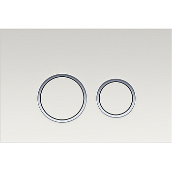 Панель смыва Aquatek Белая R ободок хром KDI-0000006