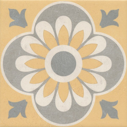 Декор VT\A462\5009 Эрмитаж 3 желтый/оранжевый/серый 20см*20см*6,9мм (1уп/10шт)матовый, шт