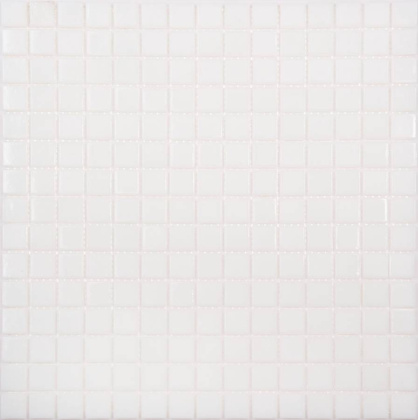 Мозаика AP02 стекло белый (бумага) (20*20*4) 327*327