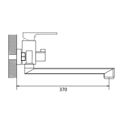 Смеситель для ванны Shevanik S82H S8222H