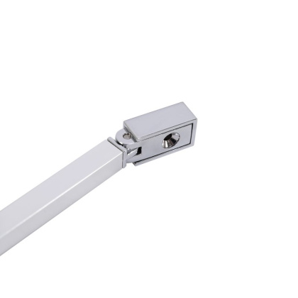 LIBERTA-L-1-TB-115-C-NERO Душевая перегородка универсальная с односторонним входом, стекло прозрачное, профиль чёрный, 1150x1950 мм