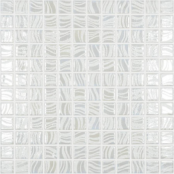 Стеклянная мозаика 7802 Glitter White 25x25, Glitter