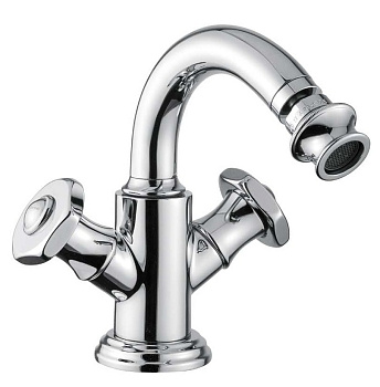 APHRODITE-BS2-03/24-O Смеситель для биде с донным клапаном, исполнение  золото, ручки Куб