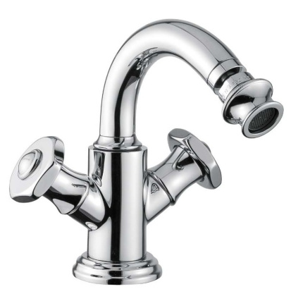 APHRODITE-BS2-03/24-Sw Смеситель для биде с донным клапаном, исполнение  золото, ручки Swarovski