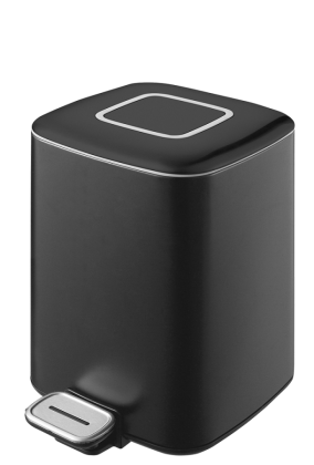 Ведро квадратное черное 10948-B Boheme