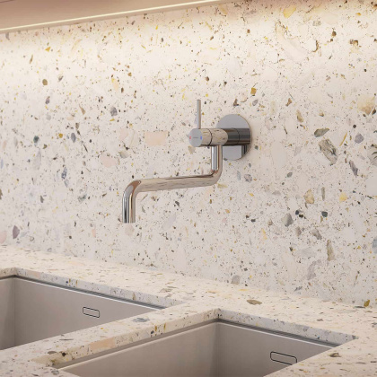 Смеситель для мойки скрытого монтажа OMNIRES Y Y1256CR (хром) Смеситель для мойки скрытого монтажа OMNIRES Y Y1256CR (хром)