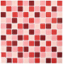 Мозаика стеклянная Plum mix (чип 4*25*25) 300*300 (22шт/1,98м2), м2