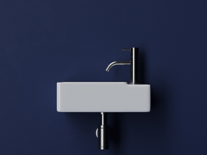 Умывальник подвесной прямоугольный (чаша слева, отверстие под смеситель справа) Element 395*220*125мм