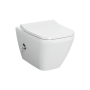 Унитаз подвесной VitrA Integra Square с функцией биде и смесителем 7082B003-7209, безободковый