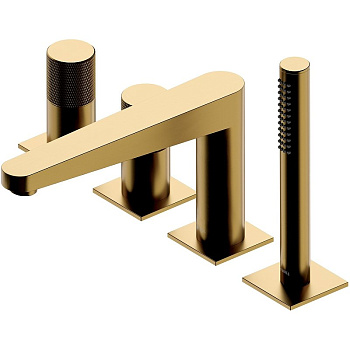 Смеситель на борт ванны OMNIRES CONTOUR CT8032GLB (брашированное золото) Смеситель на борт ванны OMNIRES CONTOUR CT8032GLB (брашированное золото)