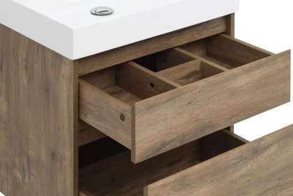 Тумба под раковину Aquanet Nova Lite 60 дуб рустикальный (2 ящика)