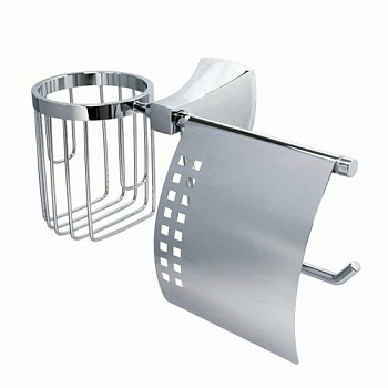 Держатель туалетной бумаги и освежителя Wern, 26,7х13х11 см, хром, K-2559