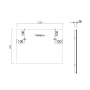 Зеркало LED VLM-3VN120B-2 1200х800 c сенсорным выключателем и диммером, антизапотевание