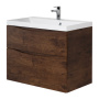 Тумба с раковиной подвесная BelBagno MARINO-H60 80 Rovere Nature, раковина белая Тумба с раковиной подвесная BelBagno MARINO-H60 80 Rovere Nature, раковина белая
