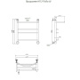 Полотенцесушитель Приоритет НП 3 П 60*40 (ЛЦ2)