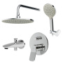 FB85A10010 X-Joy, набор: Смеситель д/в/душа, верхний душ 250 мм, держатель д/верхн.душа, душ.набор (ручн