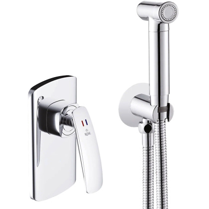 Гигиенический душ со смесителем Rose R1105, хром