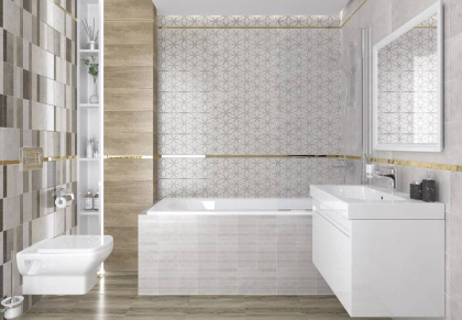 Крафт Мозаика серый 20х30