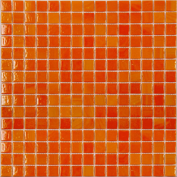 Мозаика AA01 стекло оранжевый (сетка) (20*20*4) 327*327