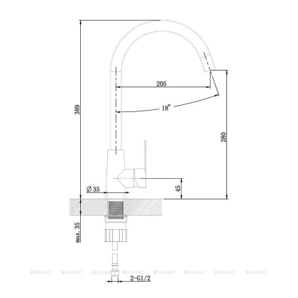 Смеситель для кухни Agger Splendid A0900133