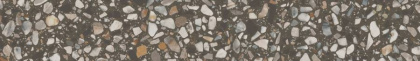 Плинтус Бричиола коричневый матовый обрезной 60x9,5x0,9