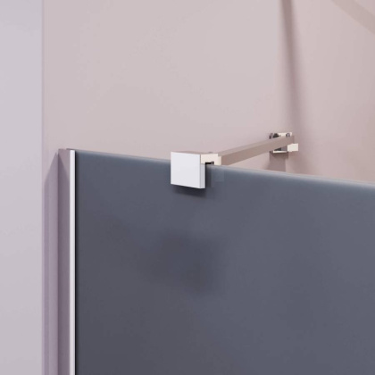 Шторка на ванну 70*150 RGW SC-150 Хром/Тонированное(серое)/6 мм (Easy)