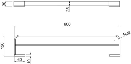 Держатель для полотенец Allen Brau Infinity 6.21013-31 черный матовый