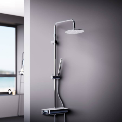 936780000 Scandinavian Pure душевая система с душевым смесителем-полкой, хром