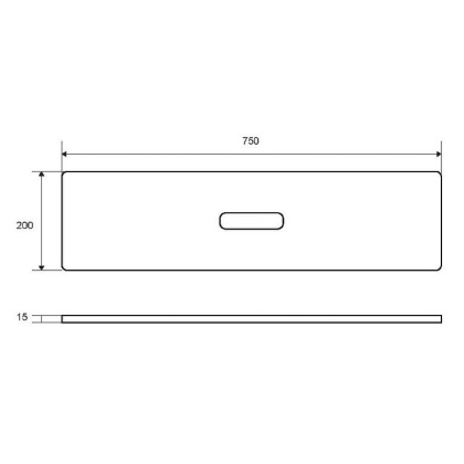 Полка для ванны Excellent Zen DOEX.1101.750.TR Прозрачная Полка для ванны Excellent Zen DOEX.1101.750.TR Прозрачная