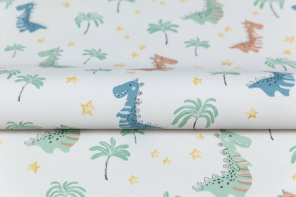 Обои виниловые Уик-энд мотив, разноцветный дино