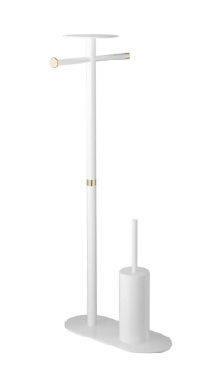 Стойка напольная Venturo белый-золото 10953-W-G Boheme Стойка напольная Venturo белый-золото 10953-W-G Boheme
