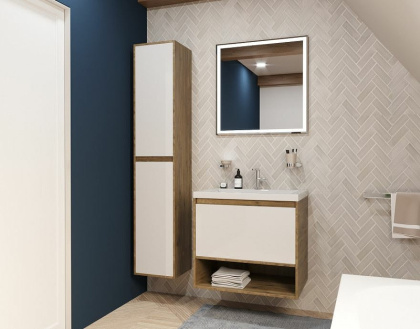 Пенал подвесной Monaco Wood левосторонний (ШхГхВ) 350х350х1748 Пенал подвесной Monaco Wood левосторонний (ШхГхВ) 350х350х1748