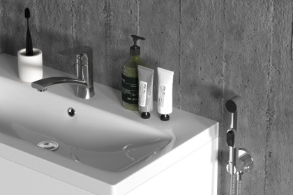 770230000 Origin Bit, Смеситель с поворотным изливом и гиг. душем