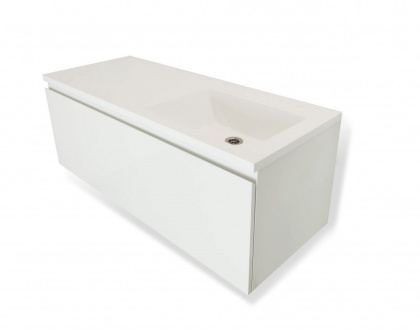 Тумба подвесная под умывальник Dallas Luxe 1150х482 правосторонняя 1 ящик (ШхГхВ) 1142х476х430