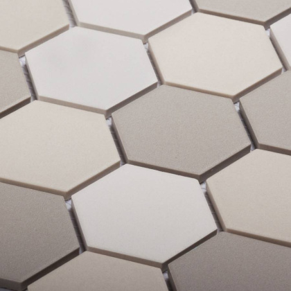 Противоскользящая мозаика, Hexagon Small LB Mix Antislip 51x59, Non-Slip Противоскользящая мозаика, Hexagon Small LB Mix Antislip 51x59, Non-Slip