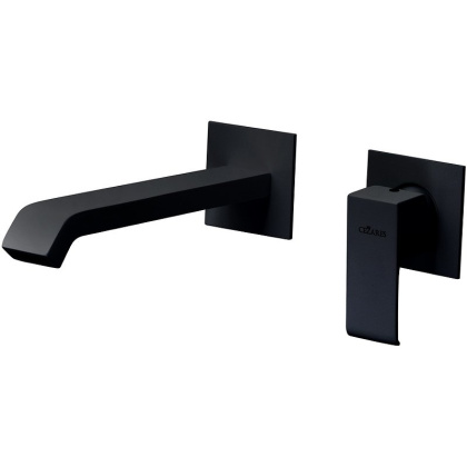 PORTA-BLI2-NOP Смеситель для раковины однорычажный, с донным клапаном, исполнение черный матовый