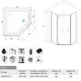 Душевой уголок RGW Hotel HO-081B 100x100 350608100-14 профиль Черный стекло прозрачное