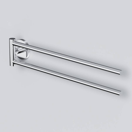 Двойная вешалка-вертушка X-Joy для полотенец, 7,2х38,7х5,3 см, хром, A85A32600