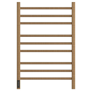 Полотенцесушитель электрический Point Веста PN70758BR П9 500x800, диммер слева, бронза