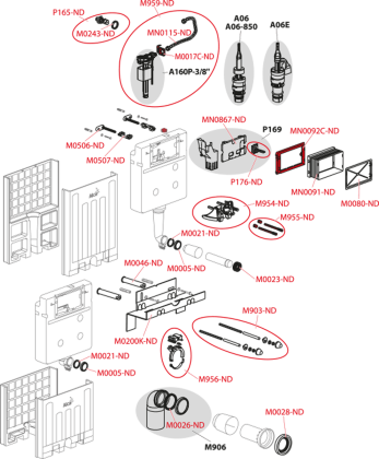 Скрытая система инсталляции ECOLOGY для замуровывания в стену Скрытая система инсталляции ECOLOGY для замуровывания в стену